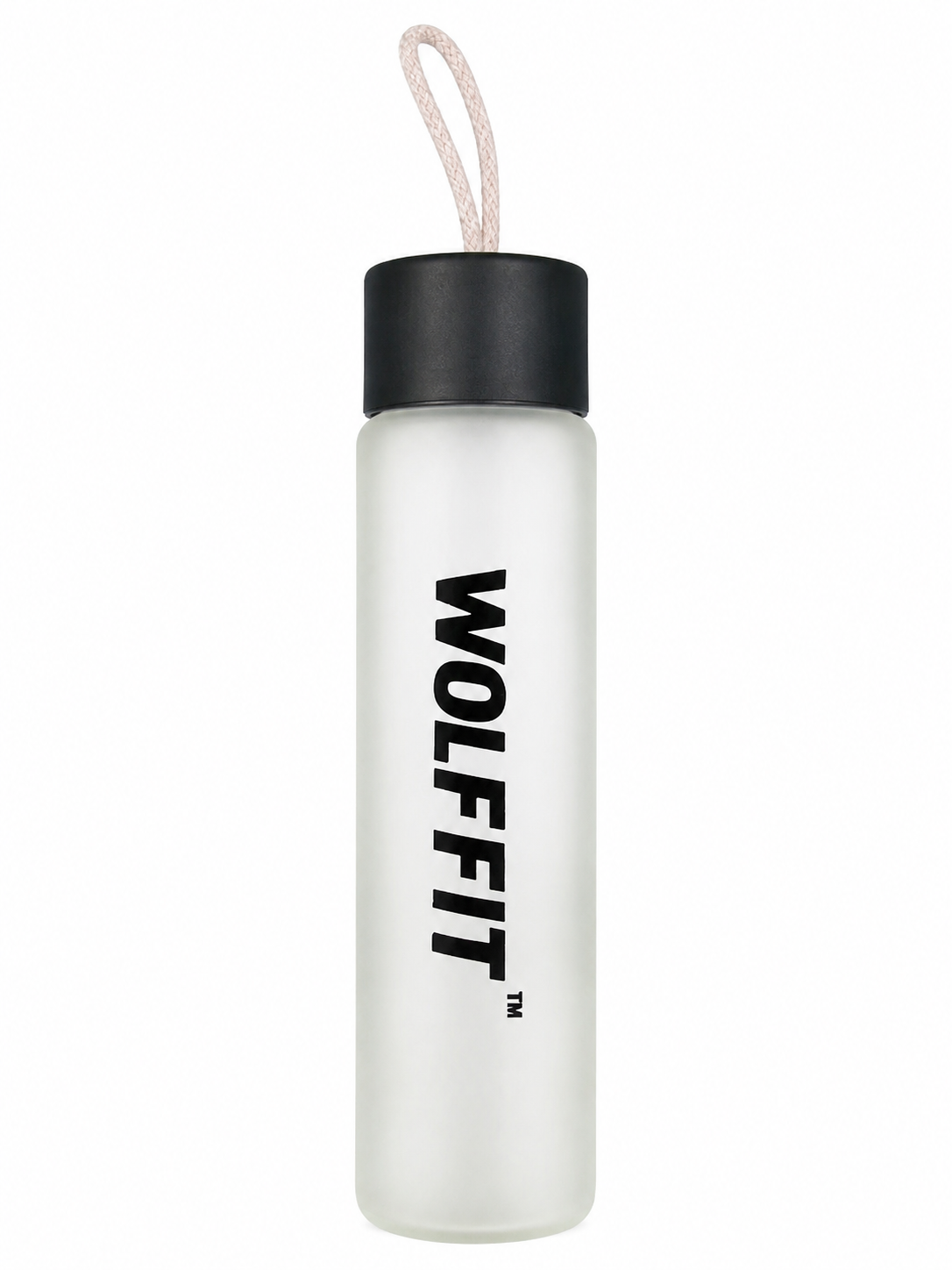WOLFFIT Frosted Glass Bottle – 350ML