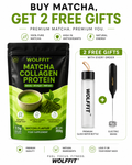 WOLFFIT® Matcha Collagen Protein | 300g | Beauty • Strength • Wellness