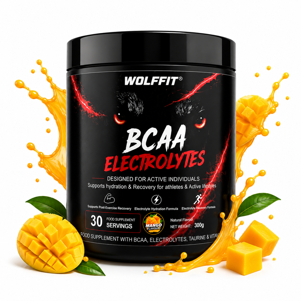 WOLFFIT®️ BCAA Electrolytes Powder 300gm